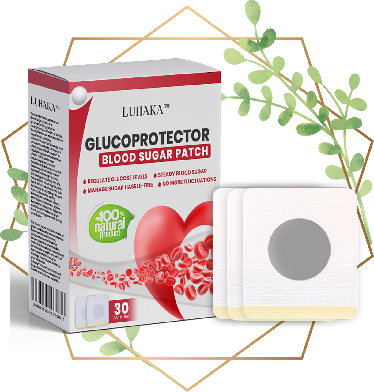 Luhaka™ GlucoProtector Blutzucker-Pflaster-HM3