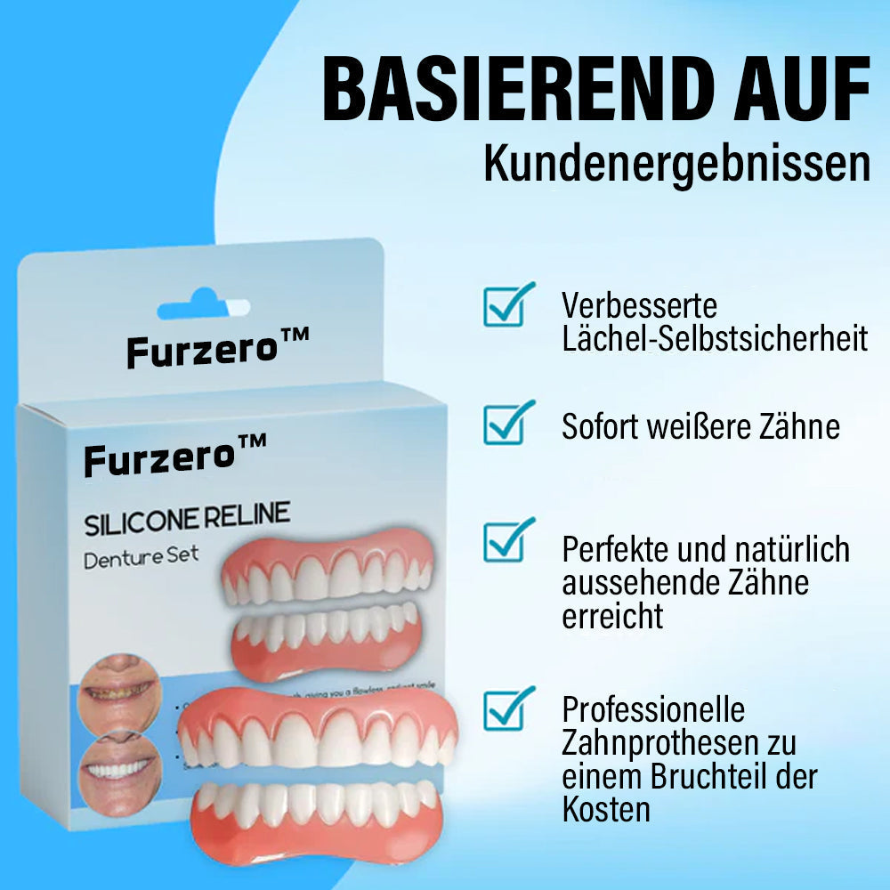 🦷 Furzero™ Silikon-Reline Gebiss-Set 🦷