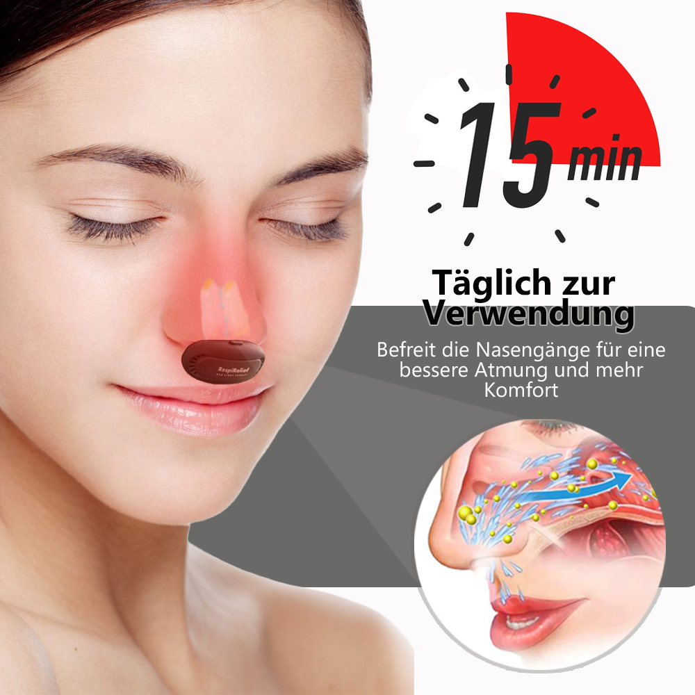 Oveallgo™ INSTANT RespiRelief Rotlicht Nasaltherapiegerät