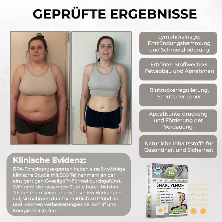 Oveallgo™ PURI X Schlangengift-Lymph-Entgiftungspflaster (für alle Lymphprobleme und Fettleibigkeit)