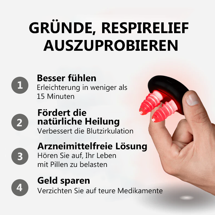 Oveallgo™ INSTANT RespiRelief Rotlicht Nasaltherapiegerät