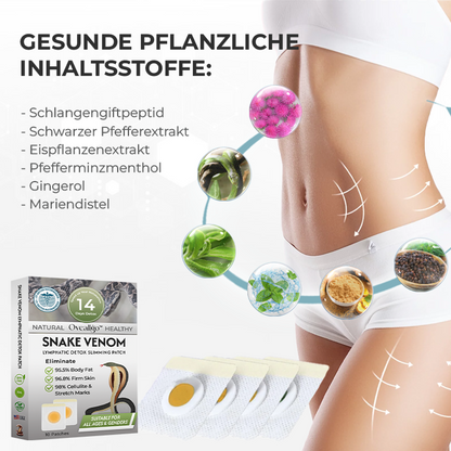 Oveallgo™ PURI X Schlangengift-Lymph-Entgiftungspflaster (für alle Lymphprobleme und Fettleibigkeit)