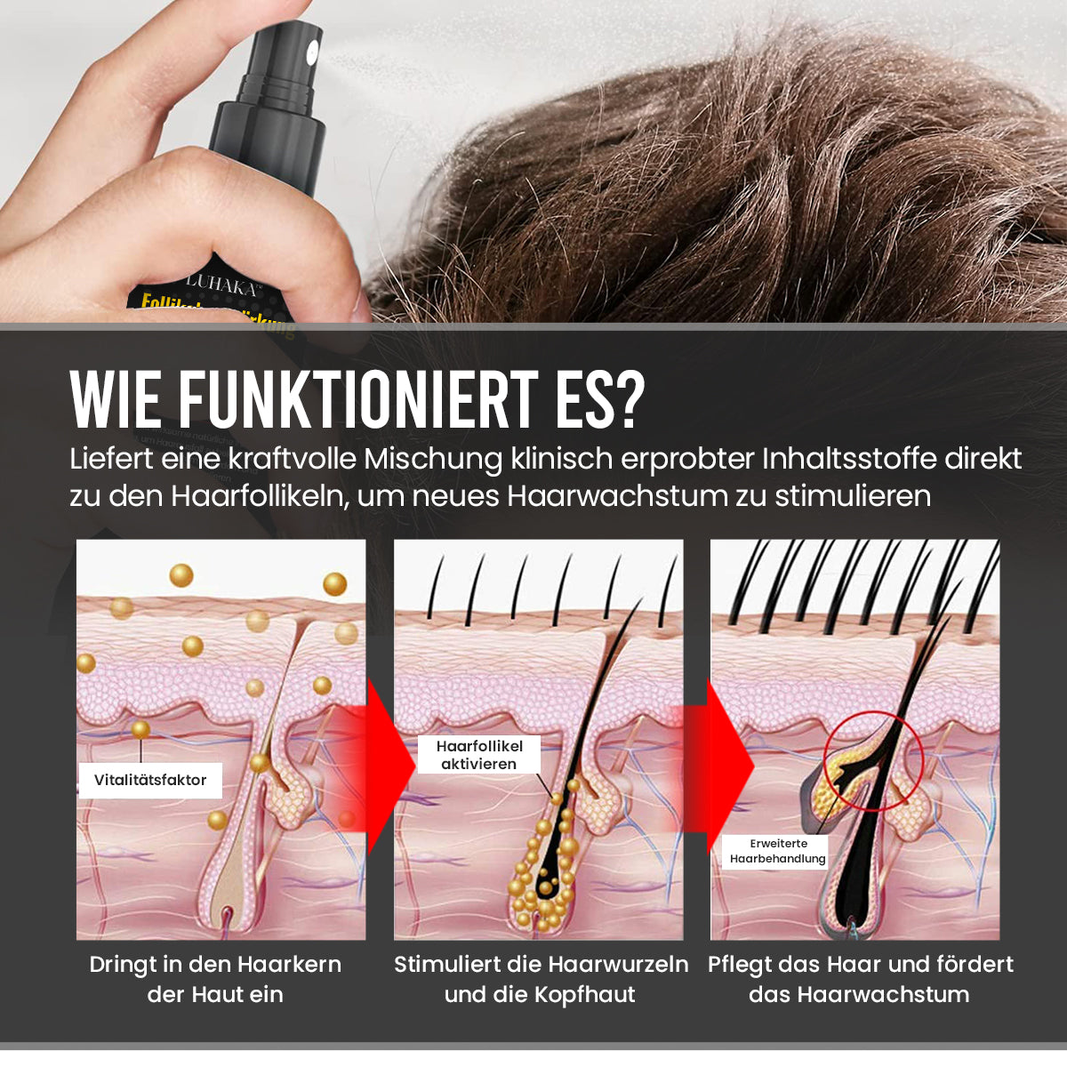 Luhaka™ Follikelverstärkung Haarwachstum Behandlungsspray🔥