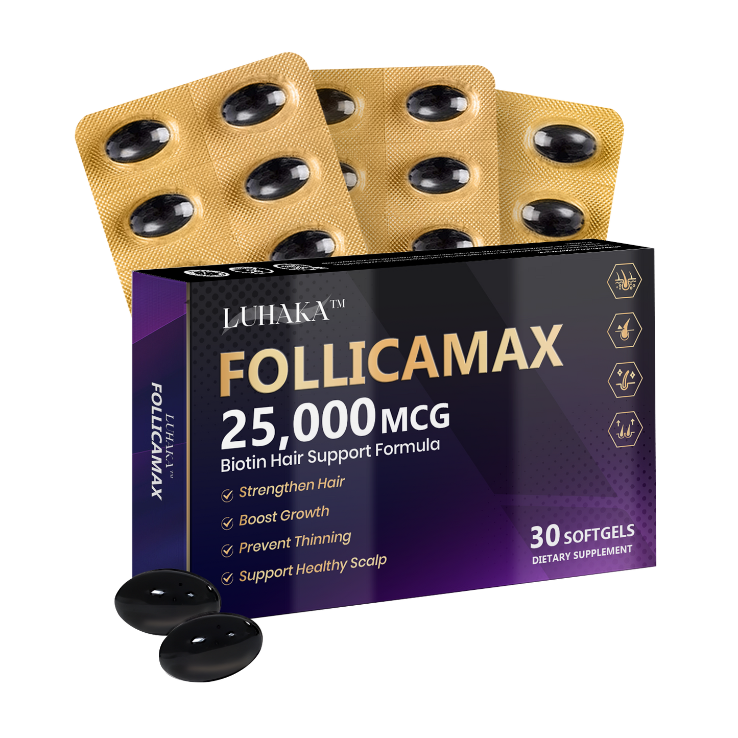 Luhaka™ FollicaMax 25.000 MCG Haarwachstumsunterstützung 🍊1