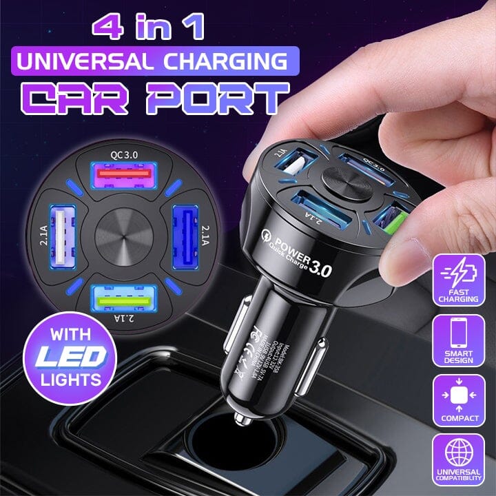 4 in 1 Universal Charging Car Port